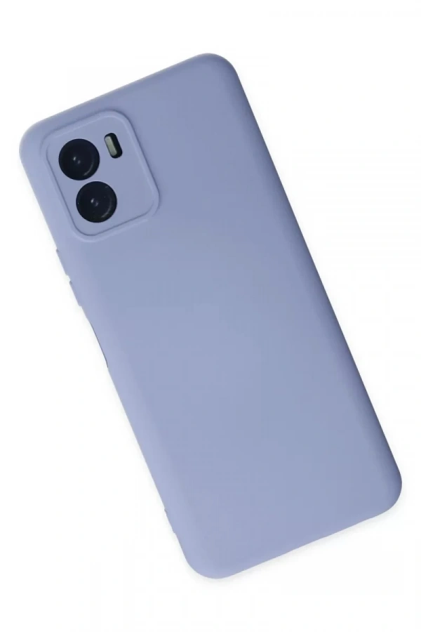 Vivo Y15S Kılıf Nano içi Kadife Silikon - Lila