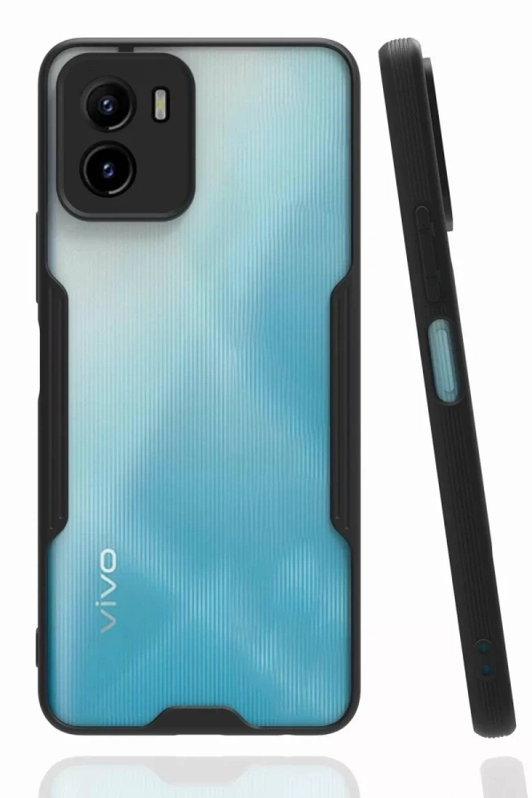 Vivo Y15S Kılıf Platin Silikon - Siyah