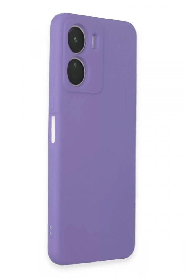 Vivo Y16 Kılıf First Silikon - Lila