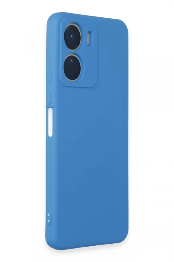 Vivo Y16 Kılıf First Silikon - Mavi
