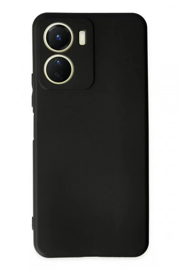 Vivo Y16 Kılıf First Silikon - Siyah