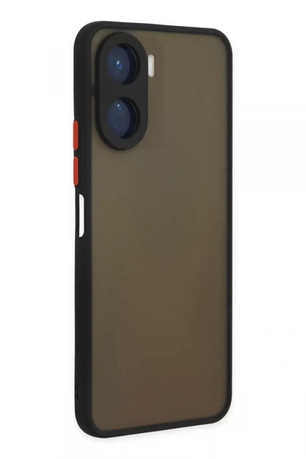 Vivo Y16 Kılıf Montreal Silikon Kapak - Siyah