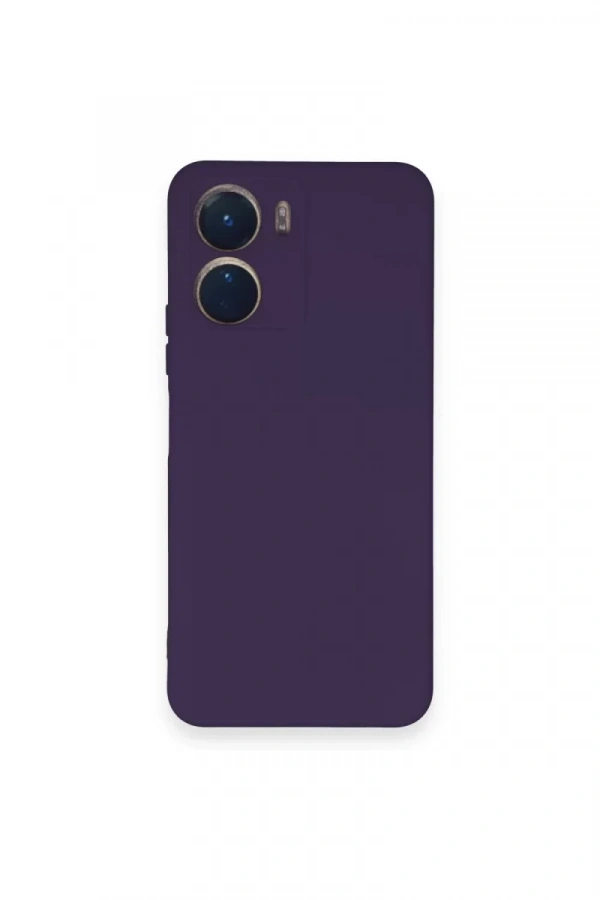 Vivo Y16 Kılıf Nano içi Kadife Silikon - Mor