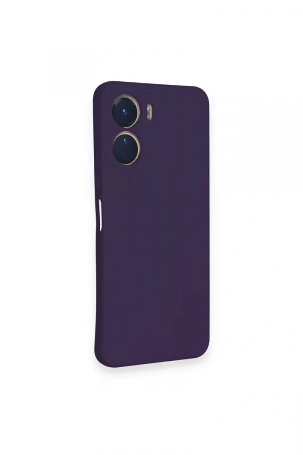Vivo Y16 Kılıf Nano içi Kadife Silikon - Mor