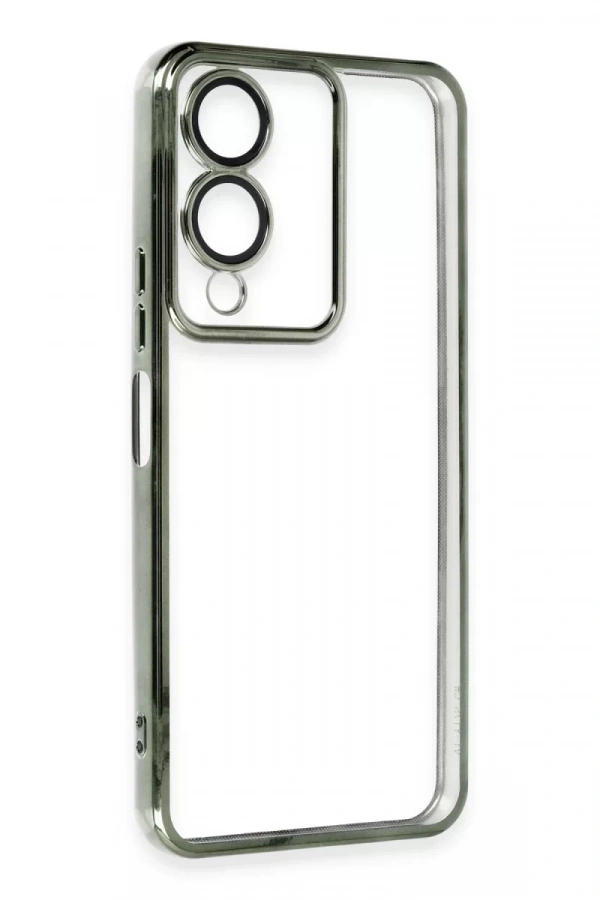 Vivo Y17S Kılıf Lensli Silikon - Yeşil