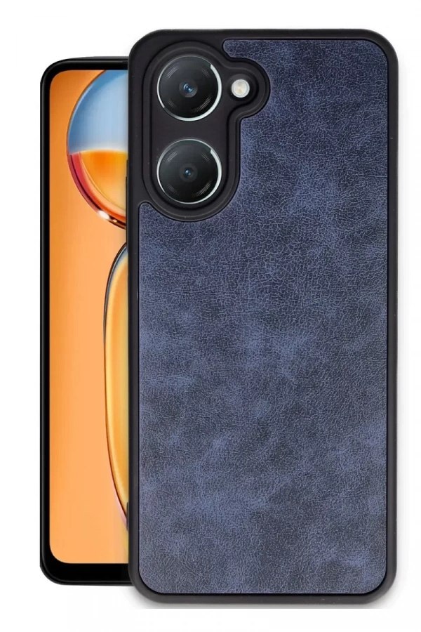 Vivo Y18 Kılıf Aras Deri Kapak - Lacivert