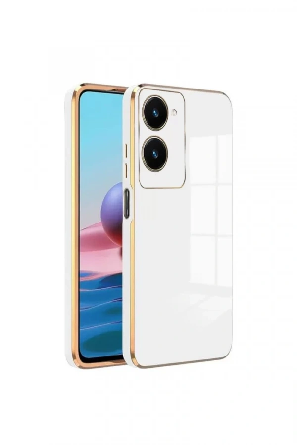 Vivo Y18 Kılıf Volet Silikon - Beyaz