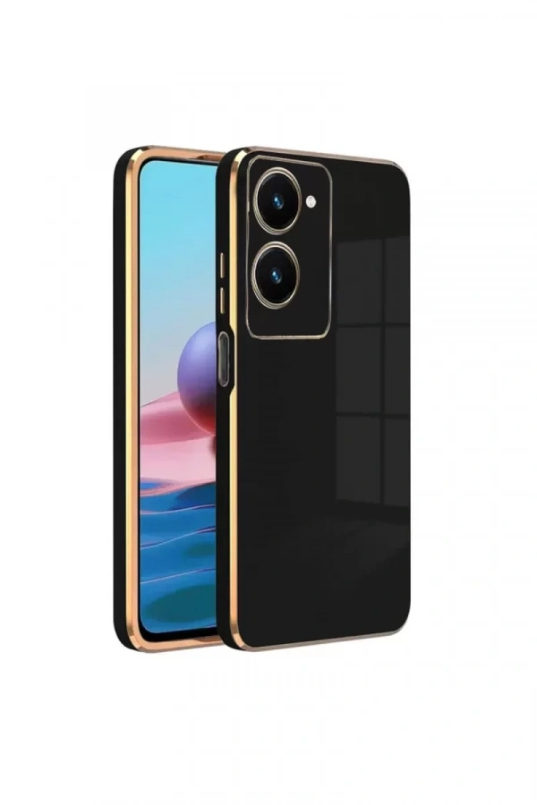 Vivo Y18 Kılıf Volet Silikon - Siyah