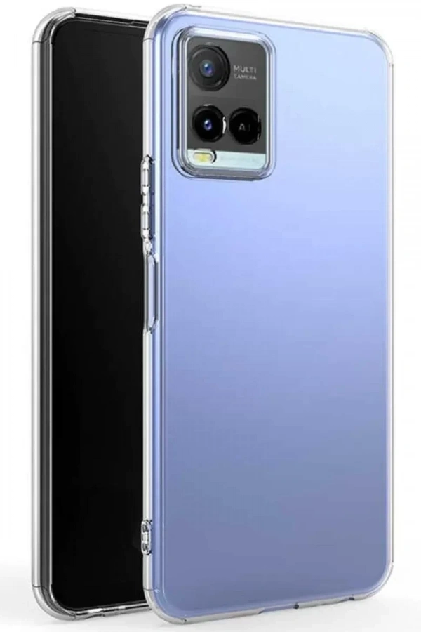 Vivo Y21S Kılıf Lüx Şeffaf Silikon