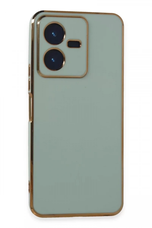 Vivo Y22 2022 Kılıf Volet Silikon - Açık Yeşil