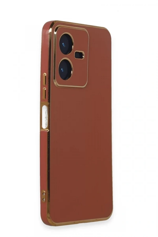 Vivo Y22 2022 Kılıf Volet Silikon - Kırmızı
