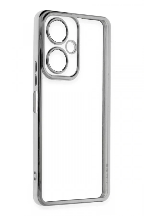 Vivo Y27 Kılıf Lensli Silikon - Gümüş