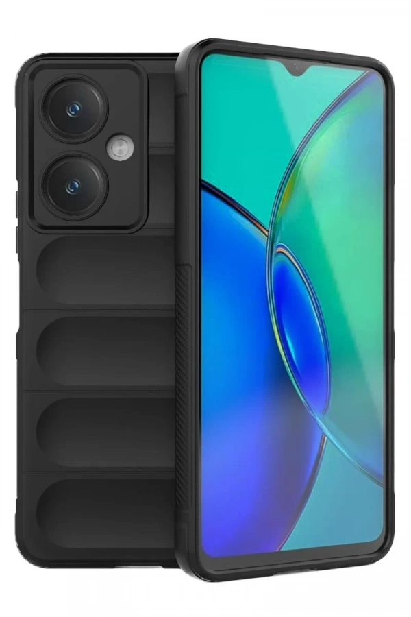 Vivo Y27 Kılıf Optimum Silikon - Siyah