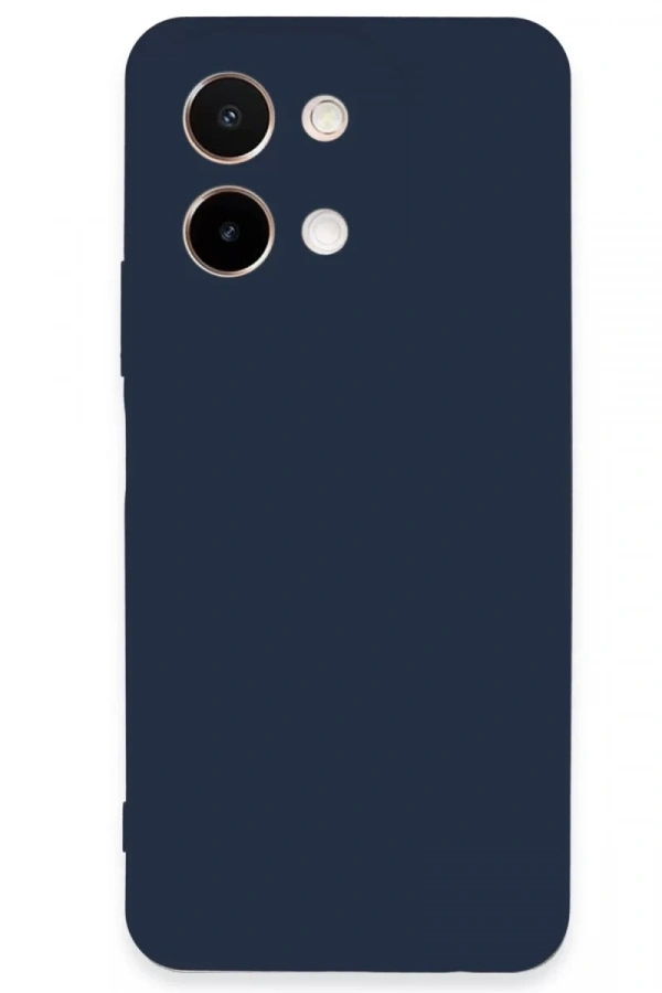 Vivo Y28 Kılıf First Silikon - Lacivert