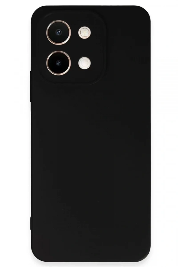 Vivo Y28 Kılıf First Silikon - Siyah