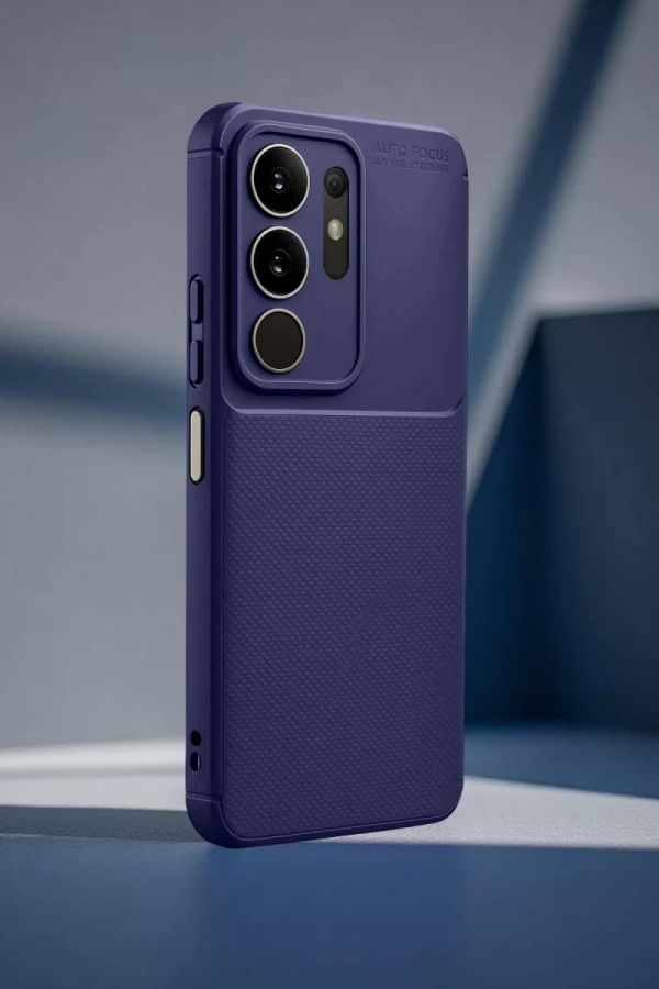 Vivo Y29 4G Auto Focus Karbon Kapak - Lacivert