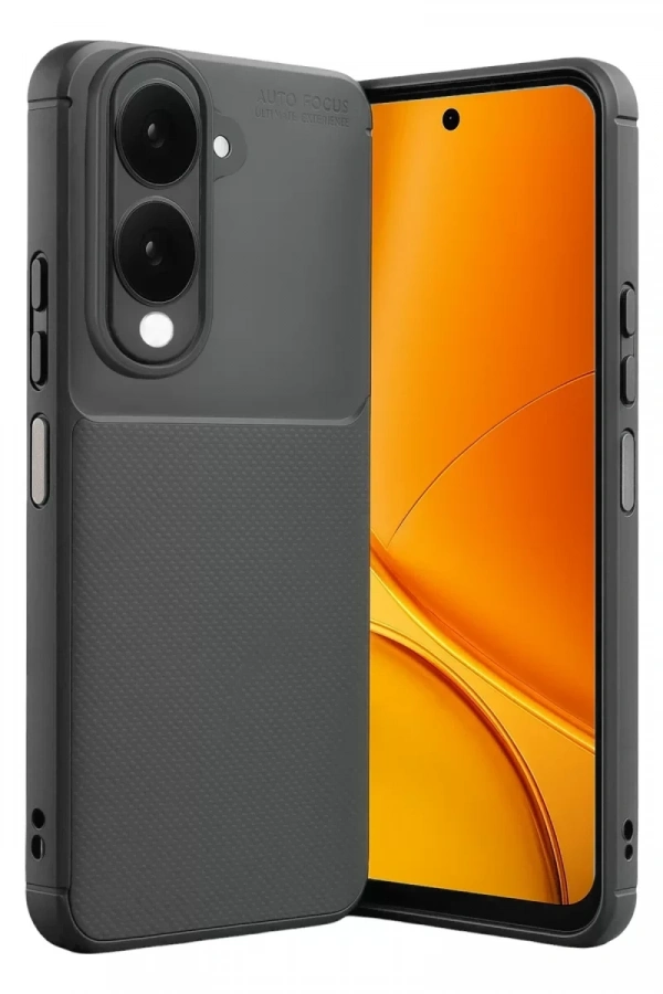 Vivo Y29S Auto Focus Karbon Kapak - Gri