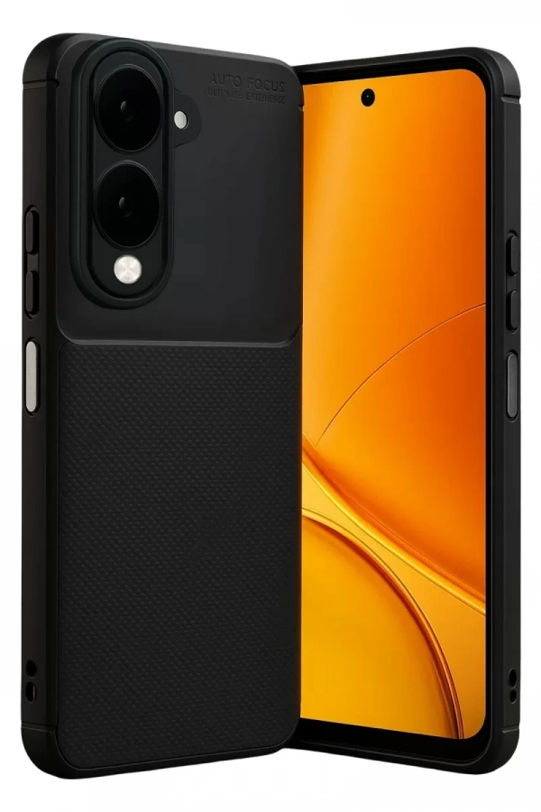 Vivo Y29S Auto Focus Karbon Kapak - Siyah