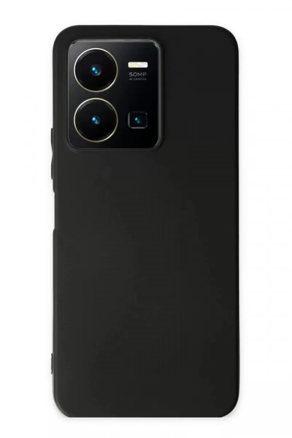 Vivo Y35 Kılıf First Silikon - Siyah
