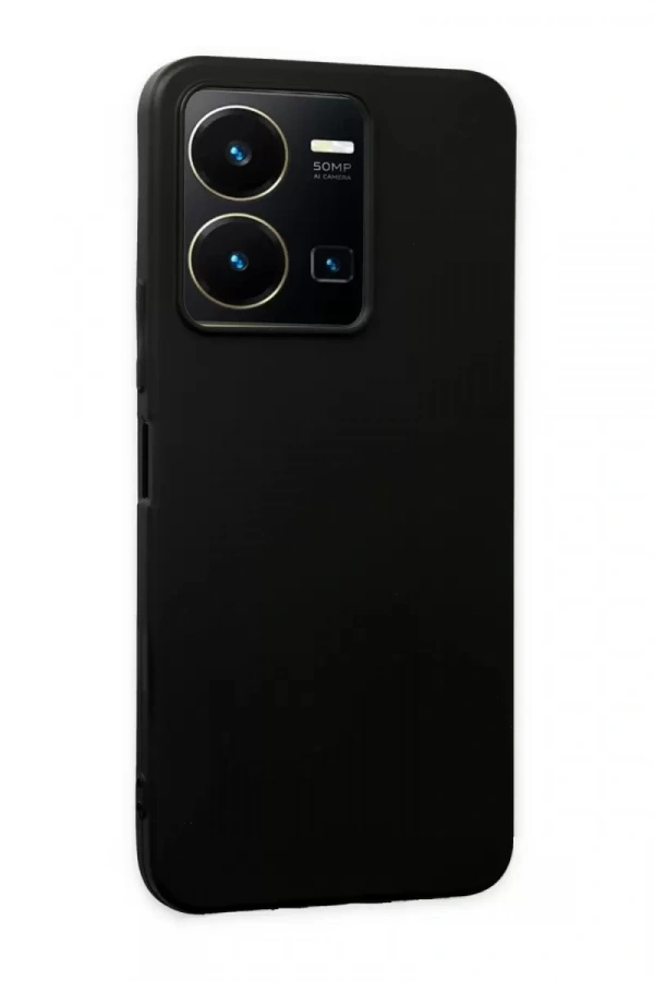Vivo Y35 Kılıf First Silikon - Siyah
