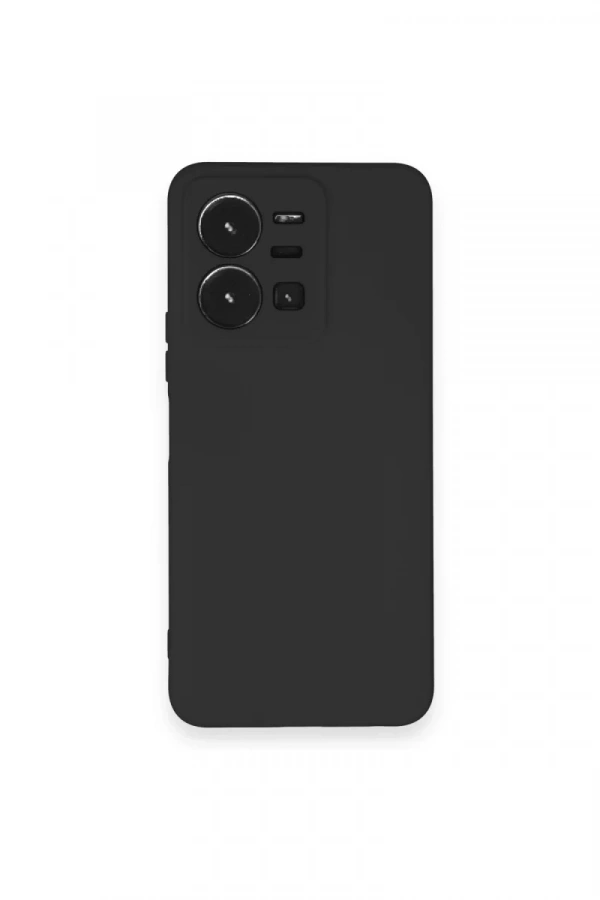 Vivo Y35 Kılıf Nano içi Kadife Silikon - Siyah
