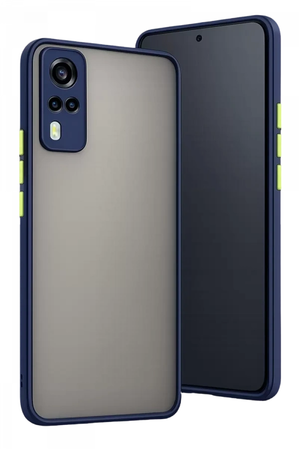 Vivo Y53S Kılıf Montreal Silikon Kapak - Lacivert