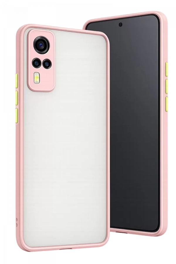 Vivo Y53S Kılıf Montreal Silikon Kapak - Pembe