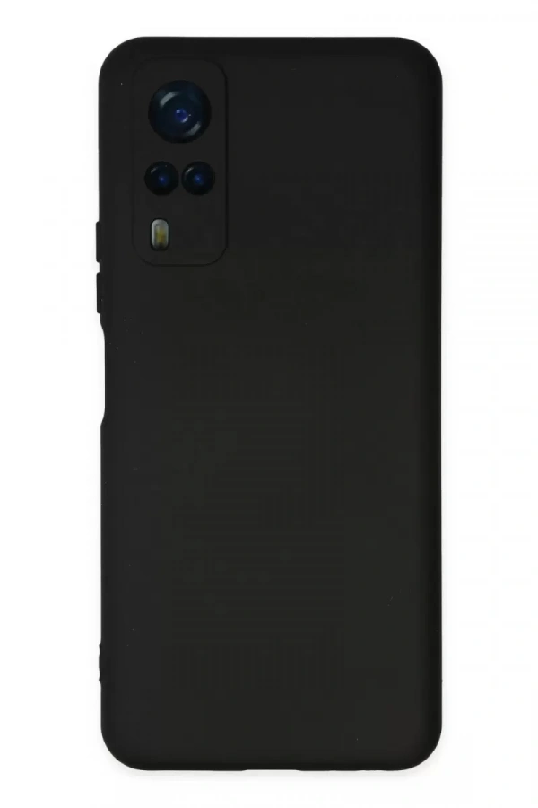 Vivo Y53S Kılıf Nano içi Kadife Silikon - Siyah