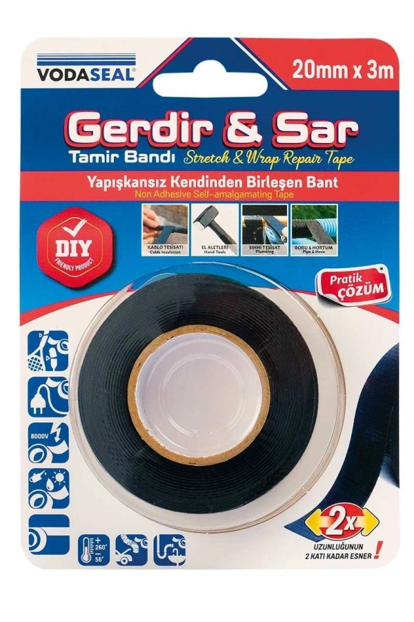 Vodaseal Gerdir Sar Tamir Bandı 20 mm 3 Metre