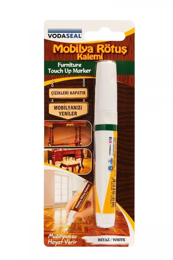 Vodaseal Mobilya Rötuş Kalemi Tekli Beyaz