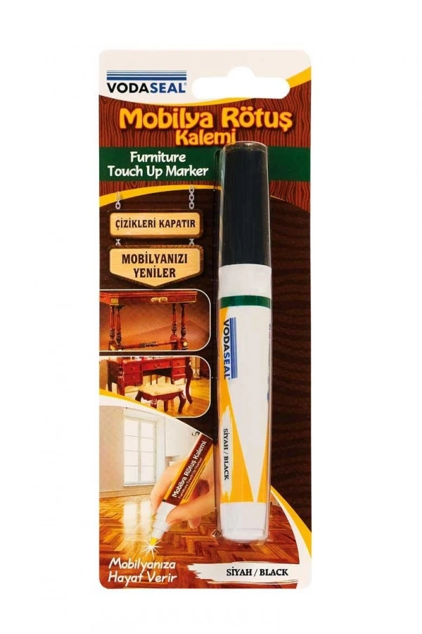 Vodaseal Mobilya Rötuş Kalemi Tekli Siyah