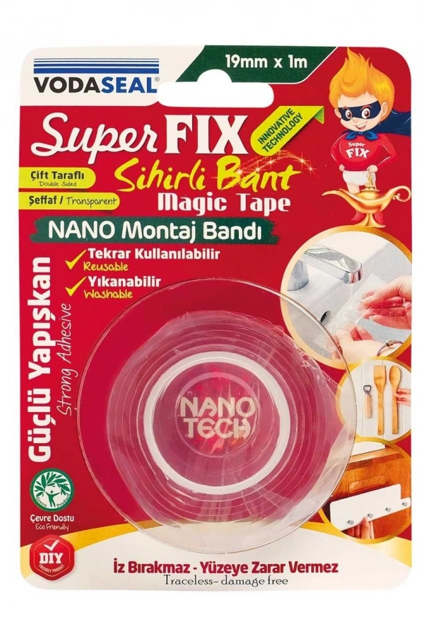 Vodaseal Süper Fix Sihirli Bant 19 mm 1 Metre