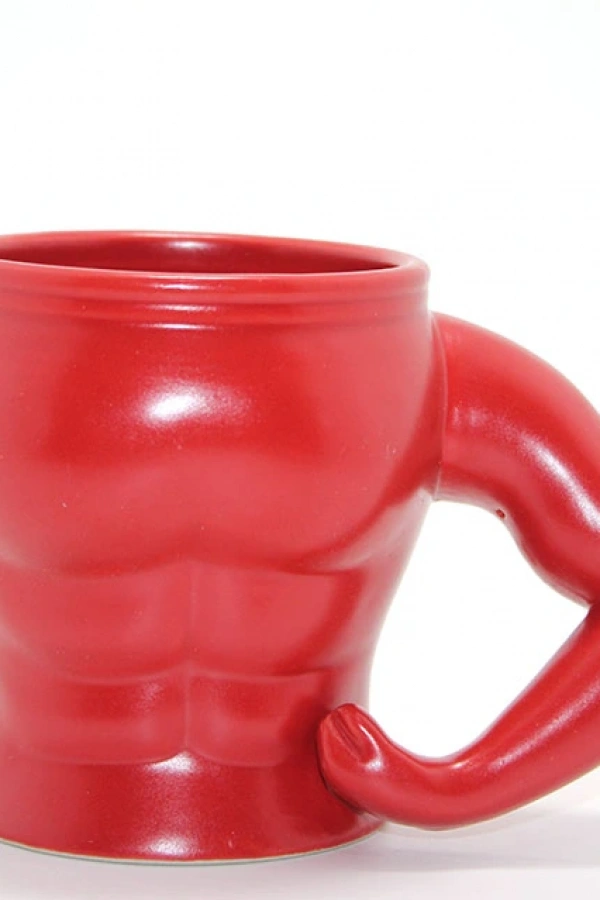 Vücut Porselen Kupa Bardak Kırmızı Renk