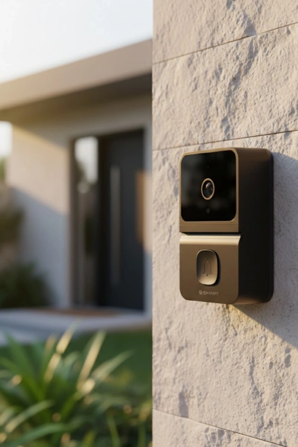 WiFi Akıllı Kapı Zili 85 Derece Geniş Açı Android iOS Uyumlu