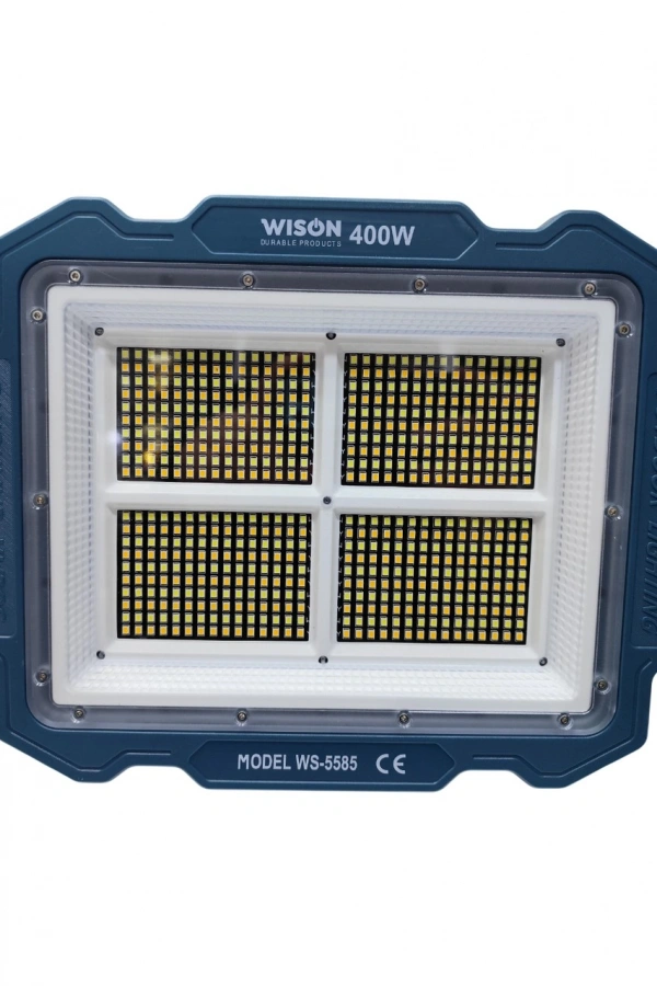 Wıson WS-5585 Çok Fonksiyonlu 3 Solar Panelli 400W Spot Aydınlatma