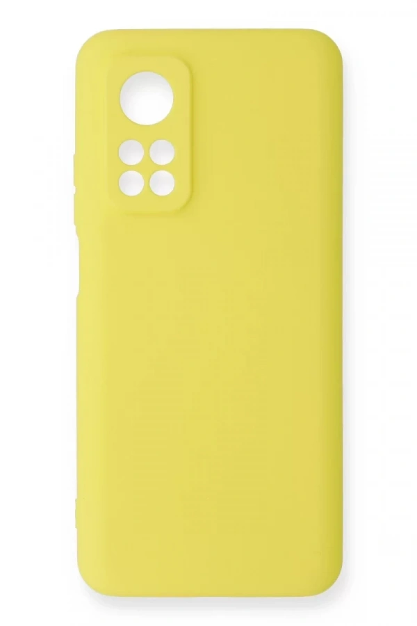 Xiaomi Mi 10T Kılıf Nano içi Kadife Silikon - Sarı