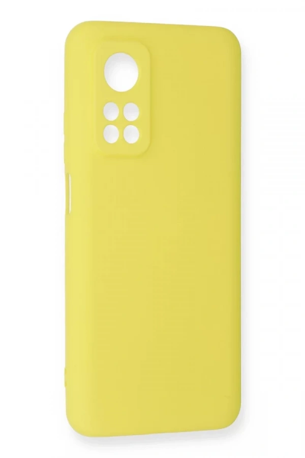Xiaomi Mi 10T Kılıf Nano içi Kadife Silikon - Sarı