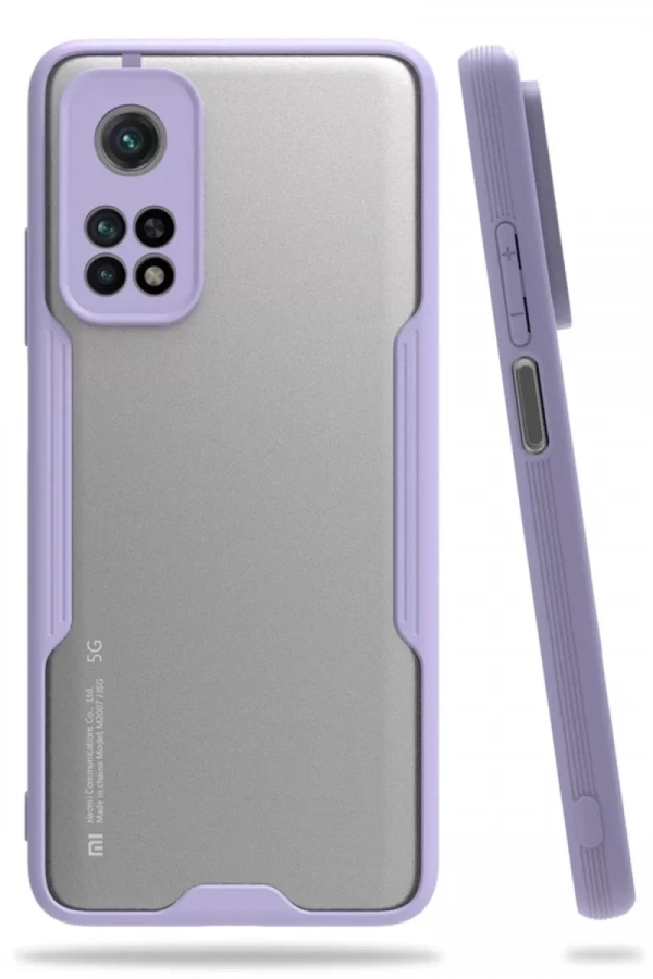 Xiaomi Mi 10T Pro Kılıf Platin Silikon - Lila