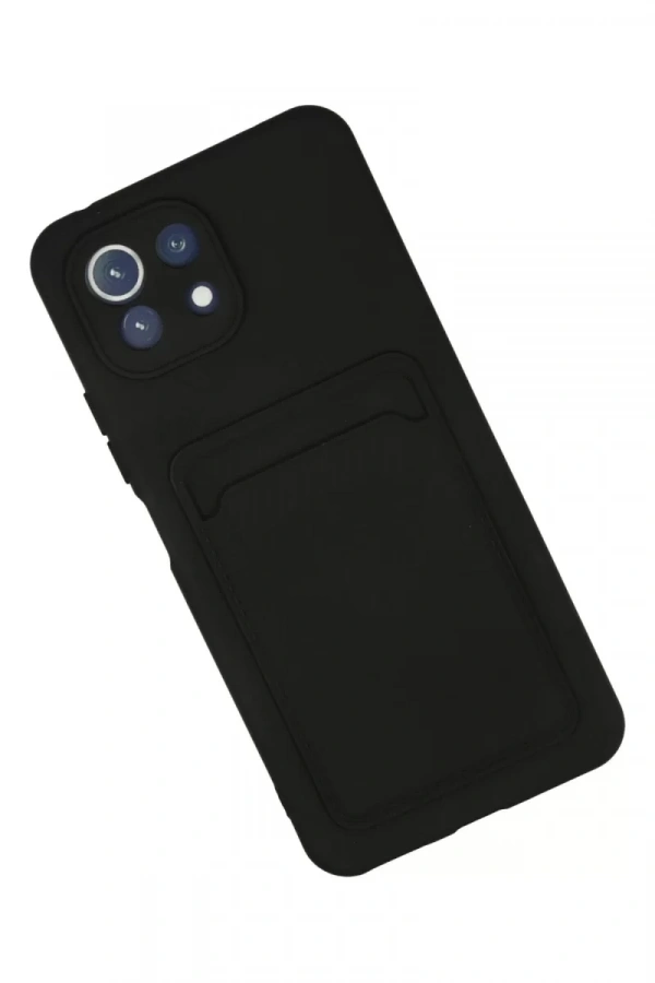 Xiaomi Mi 11 Kılıf Kelvin Kartvizitli Silikon - Siyah