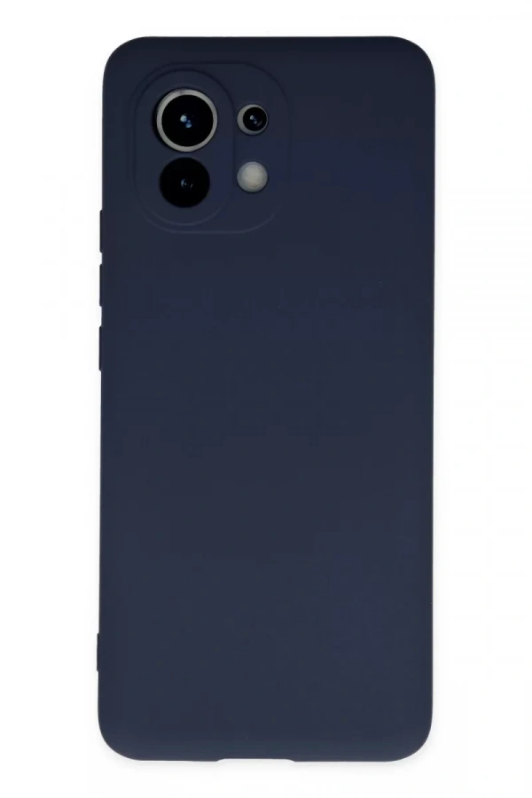 Xiaomi Mi 11 Kılıf Nano içi Kadife Silikon - Lacivert