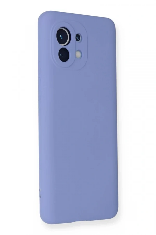 Xiaomi Mi 11 Kılıf Nano içi Kadife Silikon - Lila