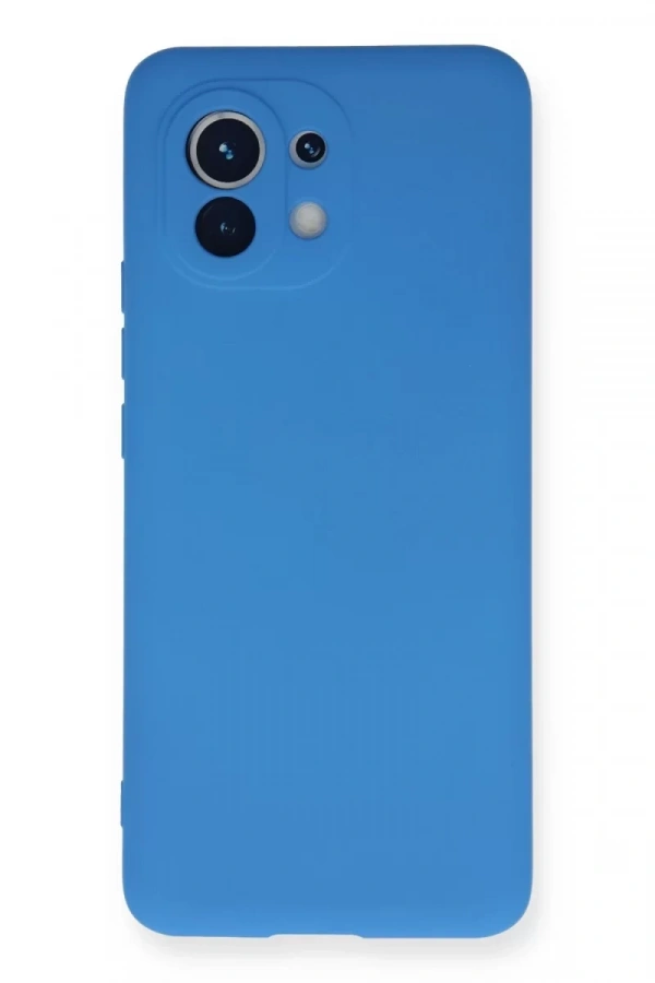 Xiaomi Mi 11 Kılıf Nano içi Kadife Silikon - Mavi