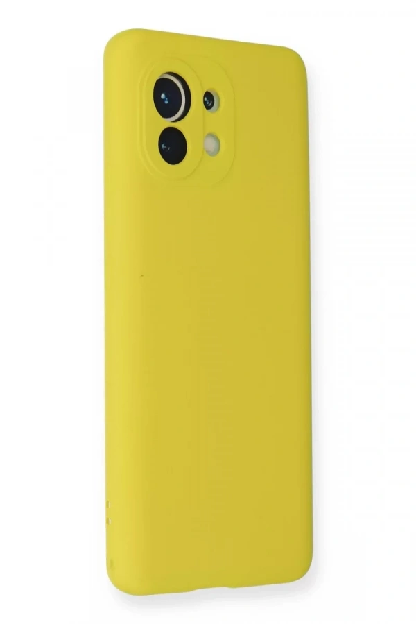 Xiaomi Mi 11 Kılıf Nano içi Kadife Silikon - Sarı