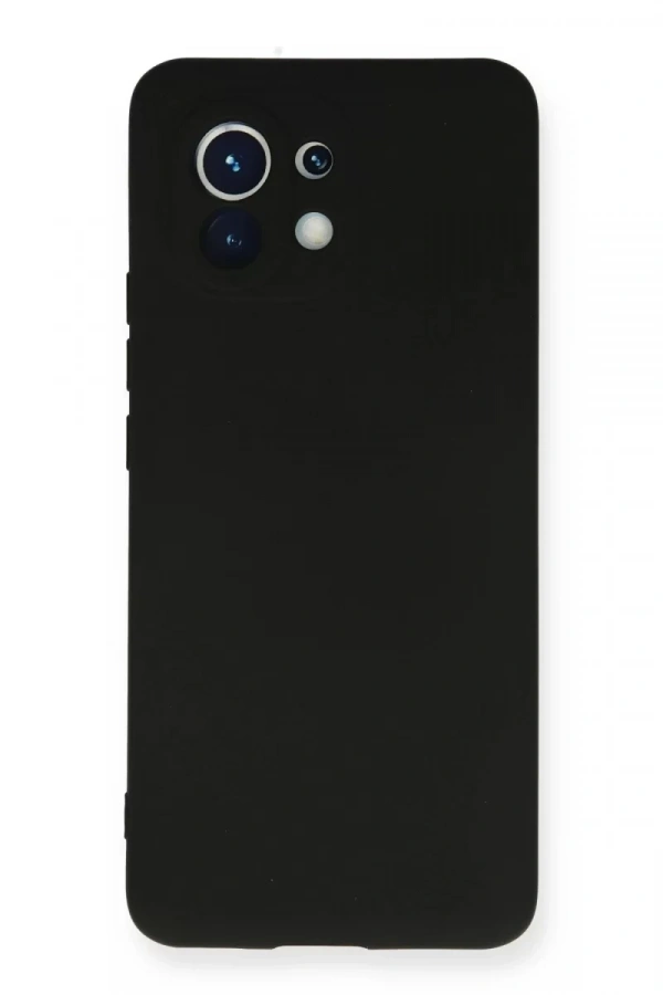 Xiaomi Mi 11 Kılıf Nano içi Kadife Silikon - Siyah
