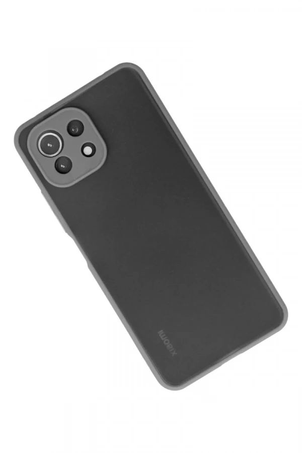 Xiaomi Mİ 11 Lite Kılıf Montreal Silikon Kapak - Gri
