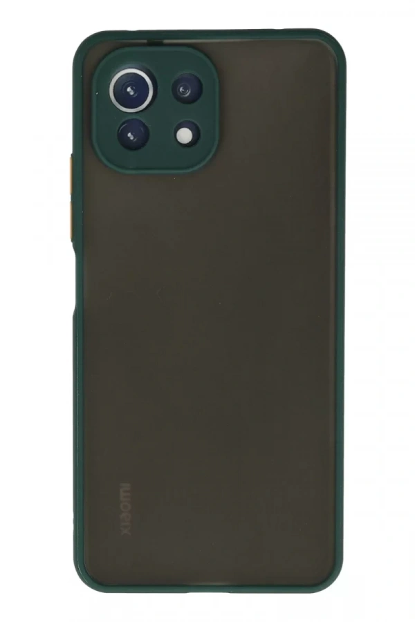Xiaomi Mİ 11 Lite Kılıf Montreal Silikon Kapak - Yeşil