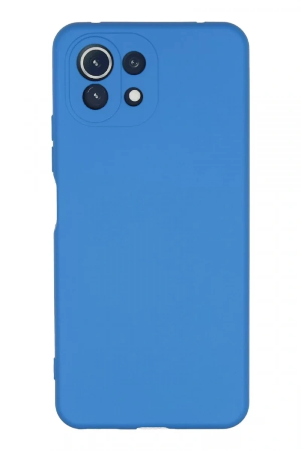 Xiaomi Mİ 11 Lite Kılıf Nano içi Kadife Silikon - Mavi