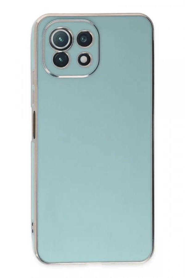 Xiaomi Mİ 11 Lite Kılıf Volet Silikon - Açık Yeşil