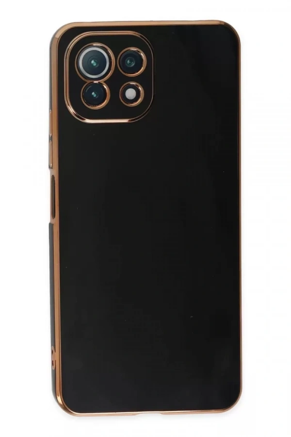 Xiaomi Mİ 11 Lite Kılıf Volet Silikon - Siyah