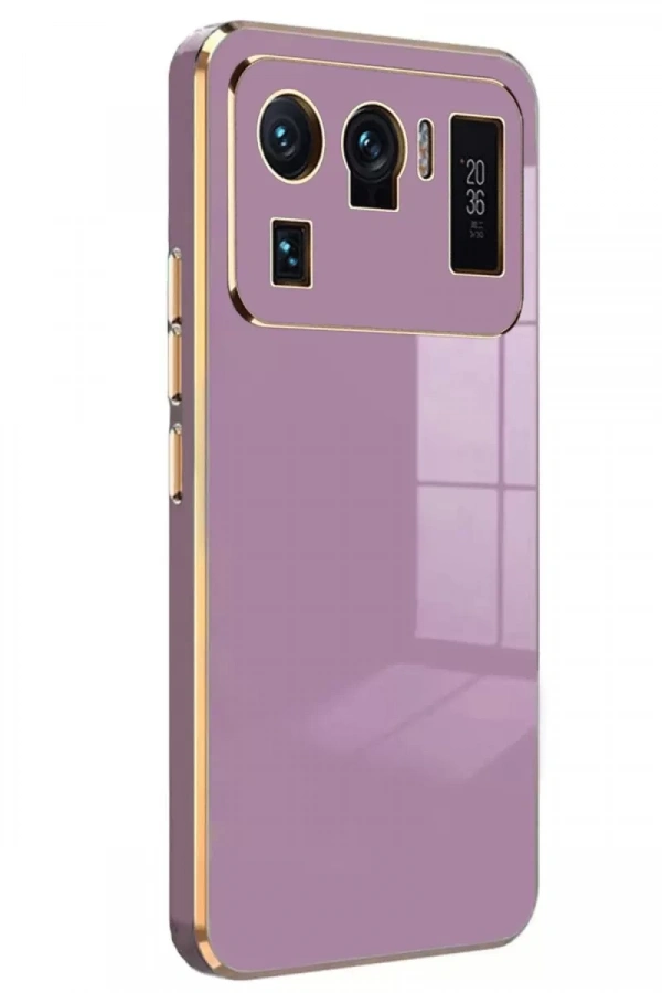 Xiaomi Mi 11 Ultra Kılıf Volet Silikon - Mor